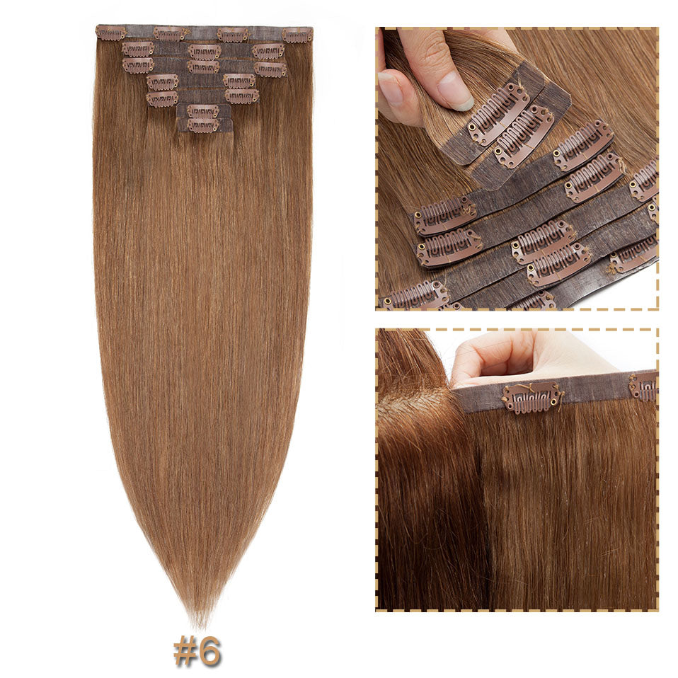 תוספות שיער בקליפסים נסתרות